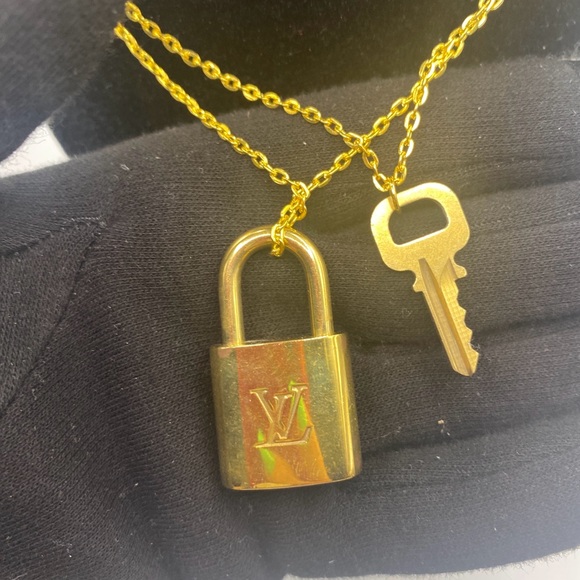 Louis Vuitton Gold Padlock and Key #336 & Necklaces - Picture 3 of 7